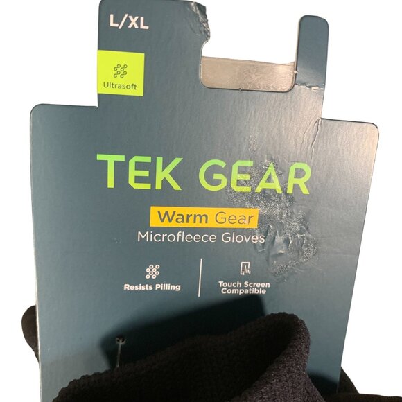 Tek Gear Warm Gear Microfleece Gloves L/XL Touch Screen Compatible Winter - Picture 6 of 6